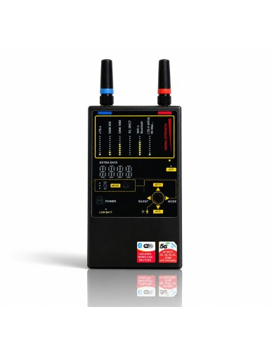 Détecteur de fréquences GSM : 2G 3G 4G LTE, WiFi, Bluetooth, Wi-Max, DECT