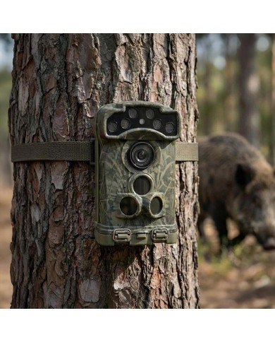 Caméra de Chasse Wi-Fi 3K Ultra-HD Photos 32 MP, Vidéo 3K Audio, Vision Nocturne Invisible, IP68