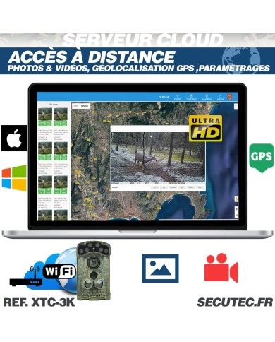 Caméra de Chasse Wi-Fi 3K Ultra-HD Photos 32 MP, Vidéo 3K Audio, Vision Nocturne Invisible, IP68