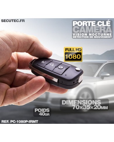 Clé de voiture caméra cachée HD 1080P détection de mouvement Infrarouge 32Go
