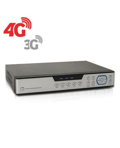 Enregistreur de vidéosurveillance 3G/4G hybride 8/16 voies IP / AHD 1080P avec 1 To