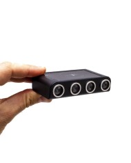 Brouilleur de microphone à ultrasons et acoustique portable autonome avec transducteur à ultrason déporté