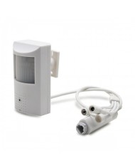 Détecteur de présence avec micro caméra IP POE WIFI accès à distance via iPhone Android enregistrement Ultra HD 5MP sur micro SD