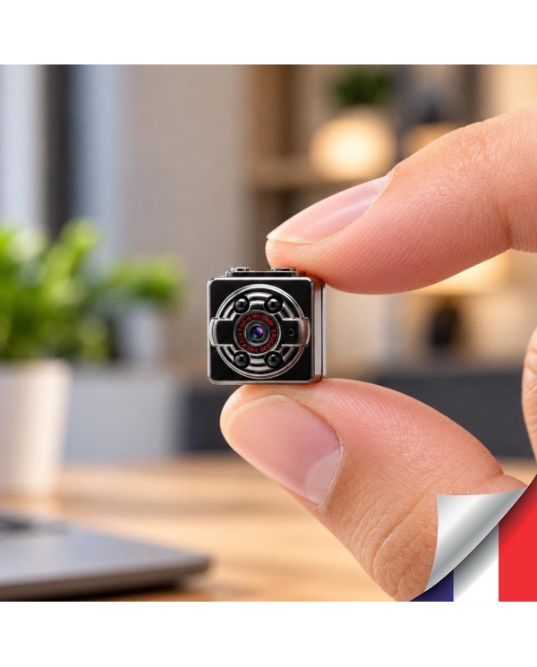 Mini caméra HD 1080P pinhole vision nocturne autonome avec enregistrement micro SDHC