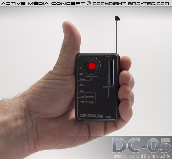 Détecteur Espion Multifonction - Caméra Cachée, Micro, Tracker GPS - Plage 1MHz-6.5GHz - Portable