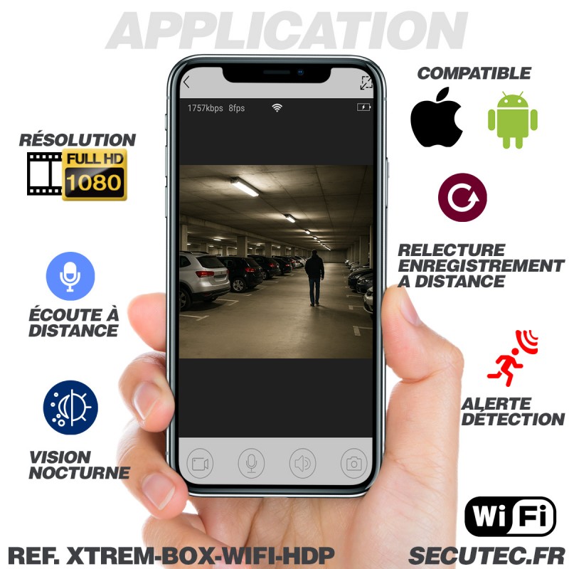 Cam ra Espion HD 1080P WiFi Bo tier Fibre Factice IR Invisible 128 Go cam-ra-espion-hd-1080p-wifi-bo-tier-fibre-factice-ir-invisible-128-go
