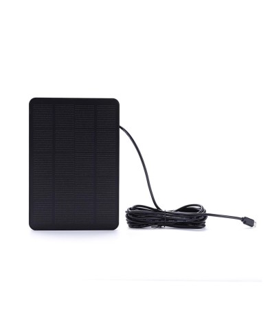 Panneau solaire 5W pour caméra de chasse connexion USB-C longueur 3 mètres