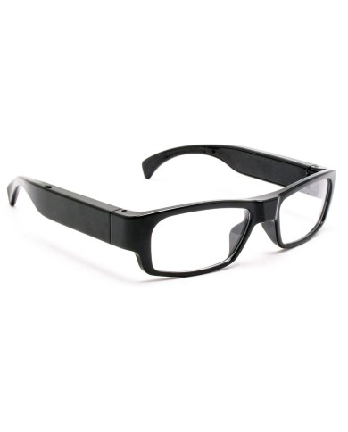 Lunettes caméra HD 1080P type classique mémoire microSD 64 Go incluse