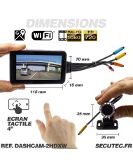 Enregistreur de conduite auto moto avec double caméra HD 1080P GPS