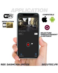 Enregistreur de conduite auto moto avec double caméra HD 1080P GPS