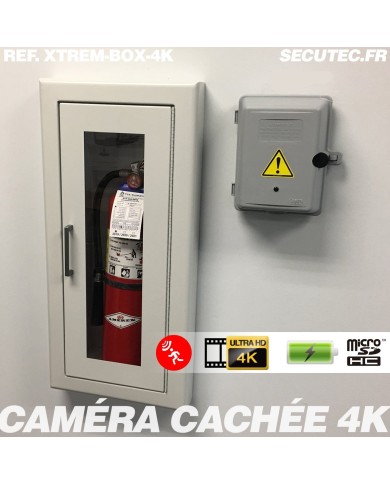 Caméra cachée ultra HD 4K dans une boîte électrique longue autonomie avec détection de mouvement