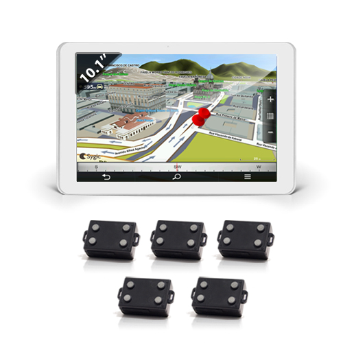 Kit de géolocalisation avec 5 balises GPS Kit de géolocalisation avec 5 balises GPS