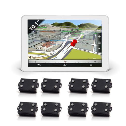 Kit de géolocalisation avec 8 balises GPS Kit de géolocalisation avec 8 balises GPS