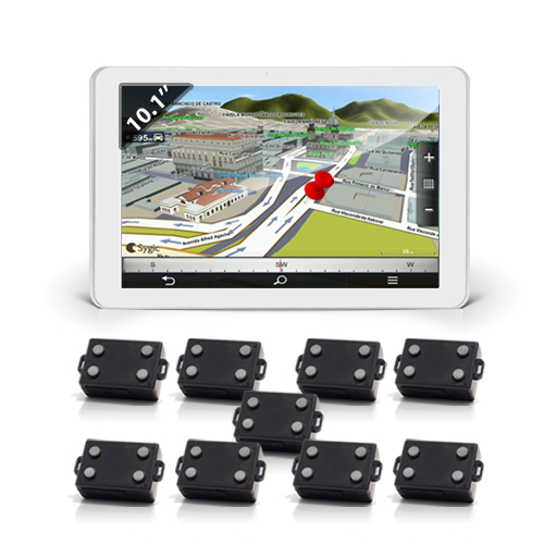 Kit de géolocalisation avec 9 balises GPS Kit de géolocalisation avec 9 balises GPS