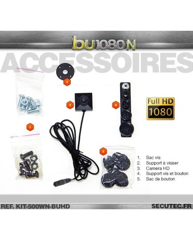 Kit micro caméra bouton ou vis Full HD 1080P 