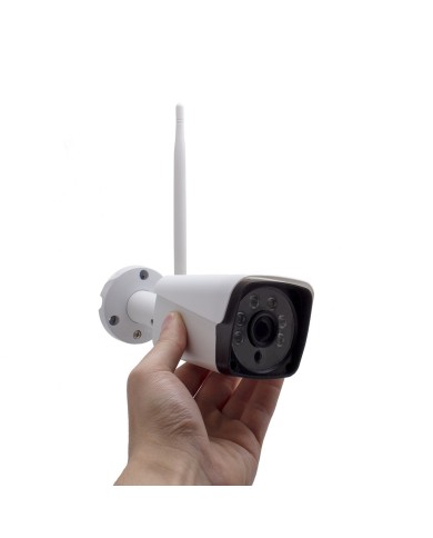 Kit 2 caméra WiFi enregistrement ultra HD 2K à la détection humaine et visage avec alerte sur smartphone
