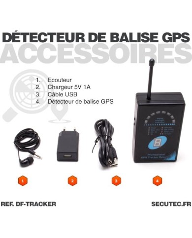 Détecteur portable de tracker GPS : GSM GPRS 2G 3G 4G
