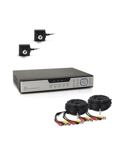 Kit vidéosurveillance 1 To avec 2 caméras cachées vis 700 lignes