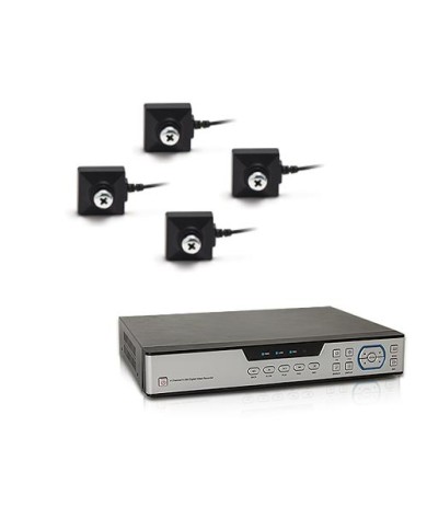 Kit vidéosurveillance 1 To avec 4 caméras cachées vis 700 lignes