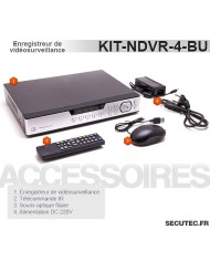Kit vidéosurveillance 1 To avec 4 caméras cachées vis 700 lignes
