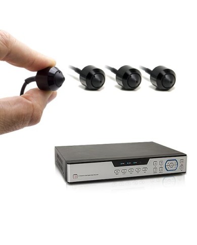 Kit enregistreur de vidéosurveillance et quatre caméras snake AHD 1080P