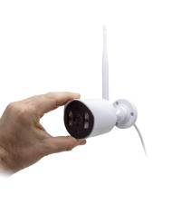Kit vidéosurveillance WiFi 8 caméras HD IR IP66 avec IA et un écran LCD 10.1 récepteur enregistreur HDD 2 To