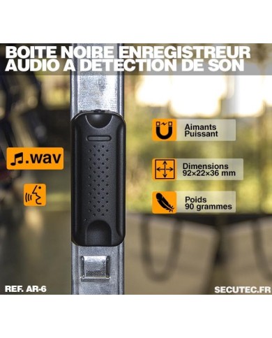 Micro enregistreur audio numerique longue autonomie 8Go aimanté