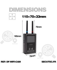 Scanner et détecteur de caméra sans-fil analogique et caméra Wifi