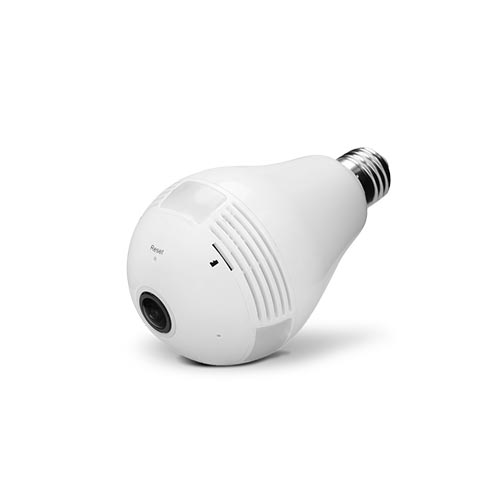 Caméra ampoule WiFi HD panoramique 360° avec détection de mouvement Caméra ampoule WiFi HD panoramique 360° avec détection de mouvement
