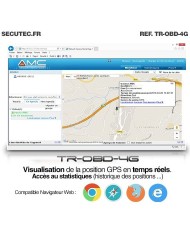 Balise GPS temps réel par connexion OBD2 sans abonnement