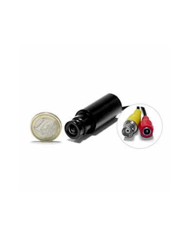 Micro caméra tube CCD N/B 600 lignes avec micro objectif