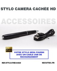 Stylo caméra cachée HD 1080P enregistre vidéo audio photo sur carte micro SDHC 64 Go