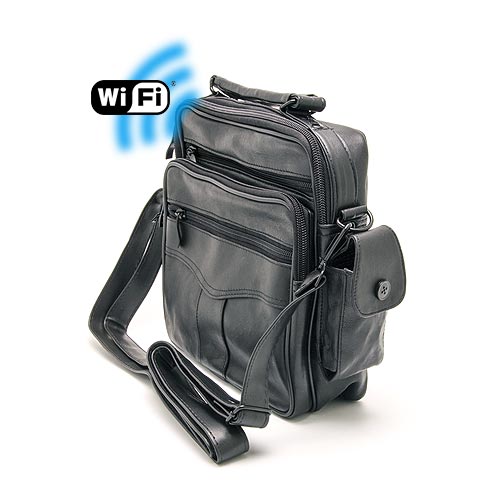 Sac bandoulière caméra cachée Wi-Fi FHD 1080P avec micro enregistreur