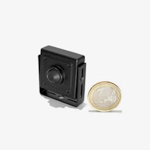 Micro camera filaire CCD ex-view 600 lignes noir et blanc objectif Pinhole