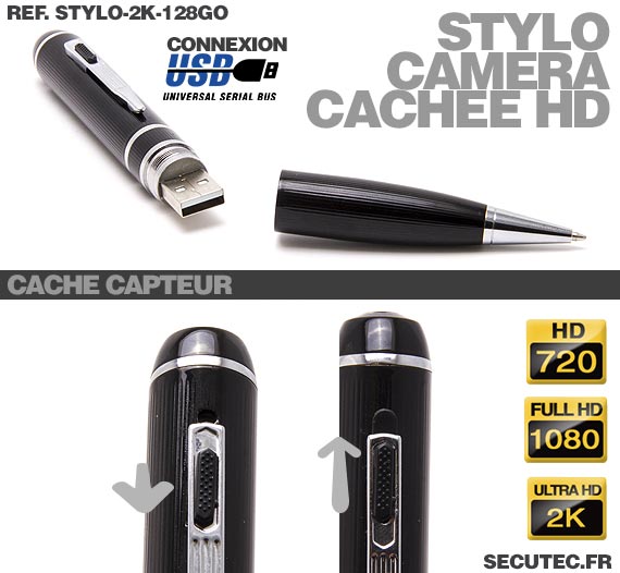 Stylo Caméra cahée - Enregistrez en totre discrétion - Mbote Shop