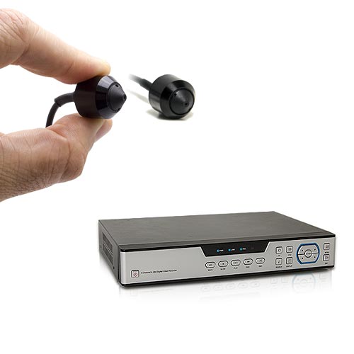 Kit enregistreur de vidéosurveillance et 2 micro caméras snake AHD 1080P