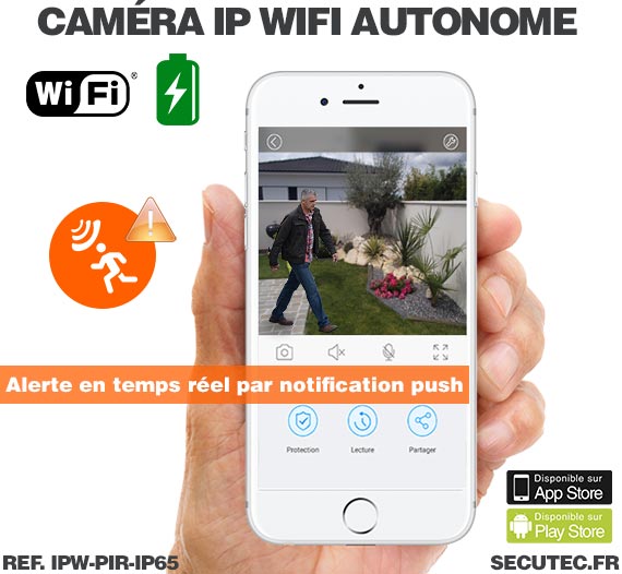 Mini caméra WiFi waterproof longue autonomie avec détecteur de présence PIR et vision nocturne