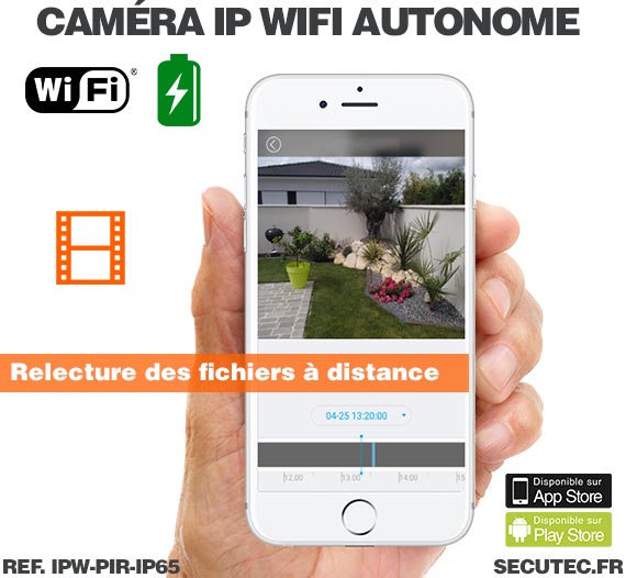 Mini caméra WiFi waterproof longue autonomie avec détecteur de présence PIR et vision nocturne