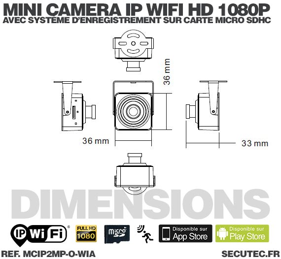 mini camera ip wifi HD