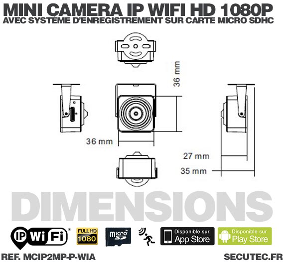 mini camera ip wifi HD