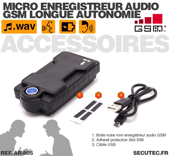 Micro GSM espion traceur GPS et enregistreur