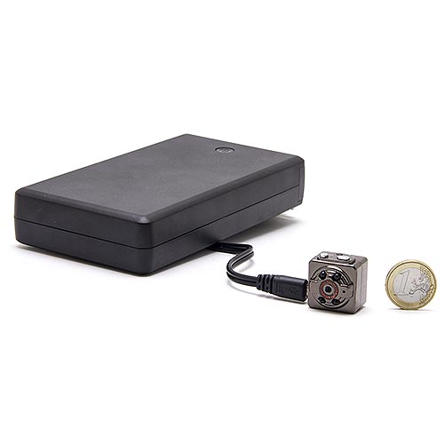 Kit mini caméra HD 1080P infrarouge invisible longue autonomie avec  enregistrement sur carte microSD 32 Go