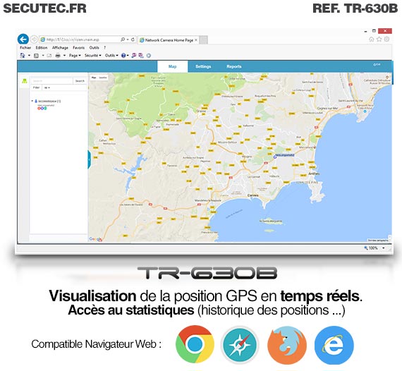 Application Balise GPS / GSM pour vélo cachée dans un feux arrière