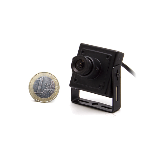 Micro caméra carrée couleur 650 lignes avec micro objectif
