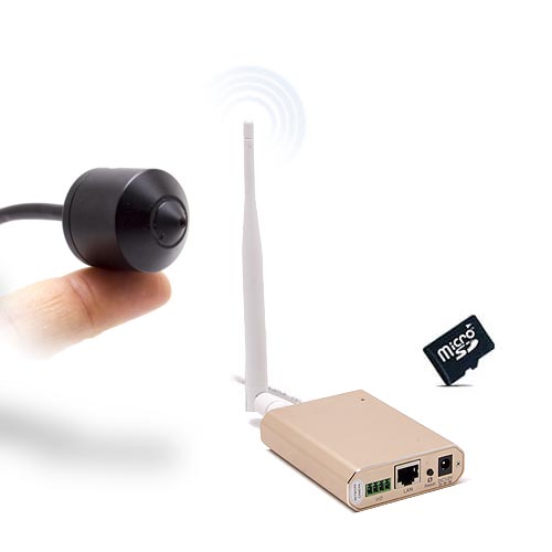 Micro caméra pinhole Waterproof WiFi HD 1080P et SDHC avec détection et accès smartphone Micro caméra pinhole Waterproof WiFi HD 1080P et SDHC avec détection et accès smartphone