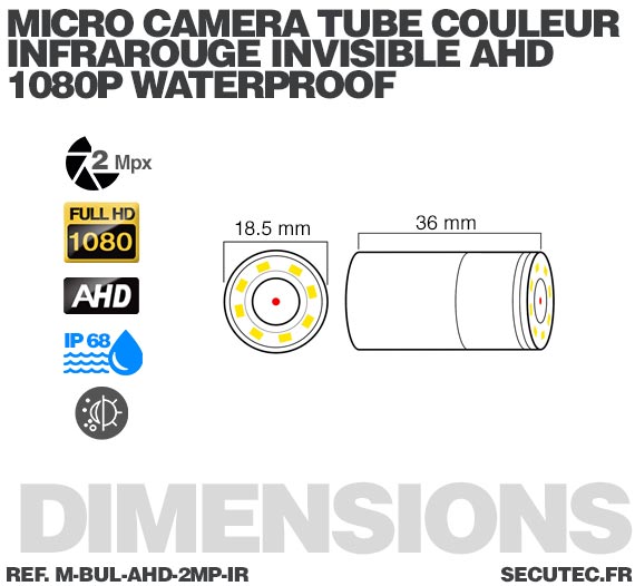 Ahd 2MP caméra analogique haute définition 1080p infrarouge de