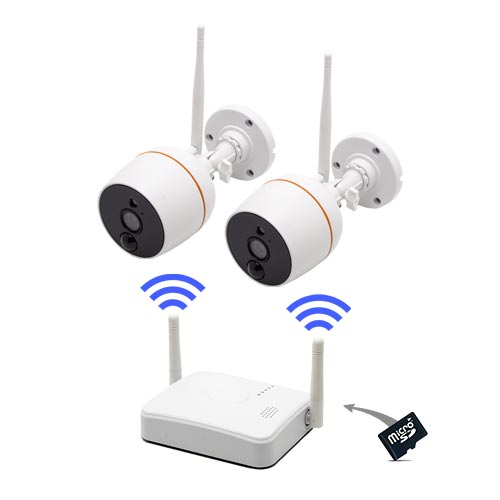 Kit 2 caméras Wi-Fi HD 1080P 