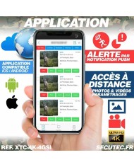 Caméra de chasse 4G UHD 4K IR invisible GPS avec panneau solaire