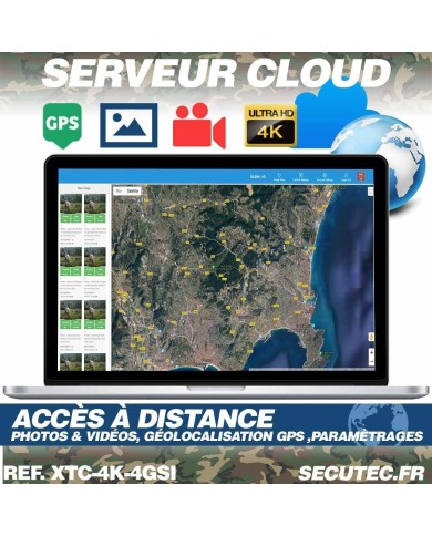 Caméra de chasse 4G UHD 4K IR invisible GPS avec panneau solaire
