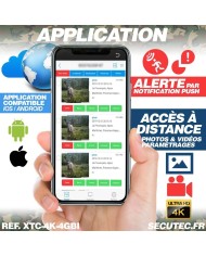 Caméra de chasse Ultra HD 4K IR invisible GPS GSM 4G avec box anti-vandale